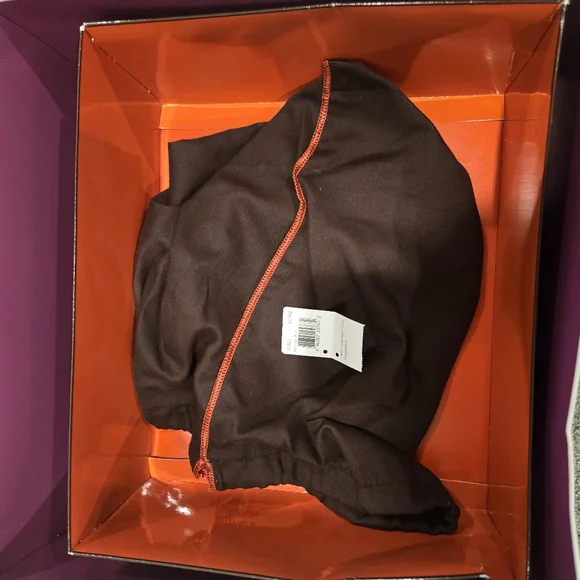 Coach Brown Suede Tote Bag With Blue Stitching - Picture 2 of 6